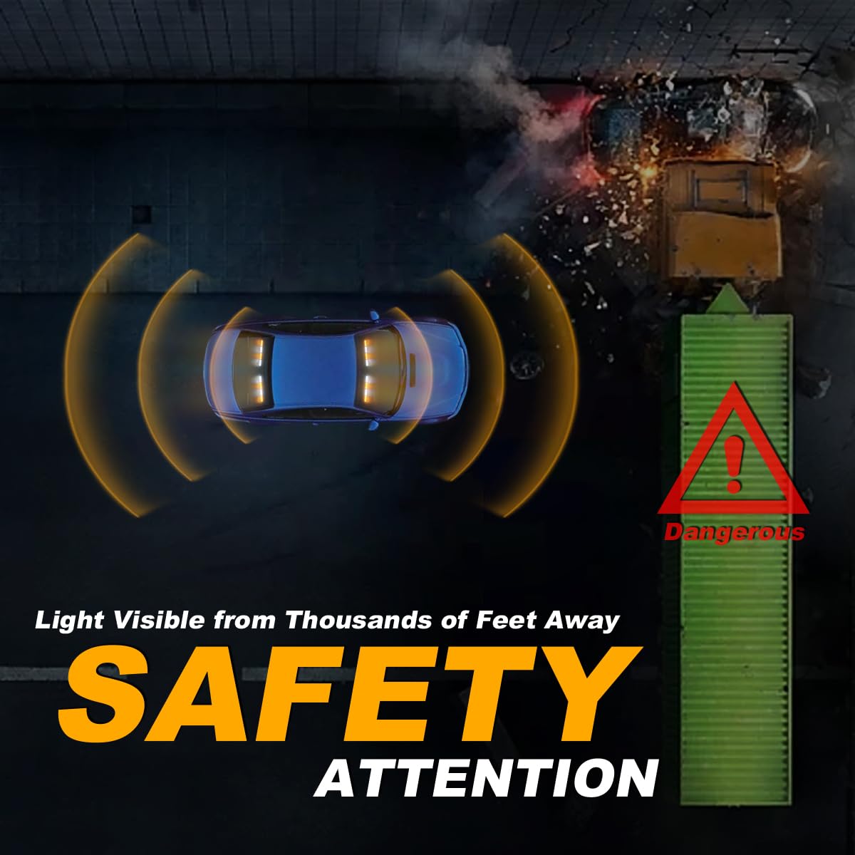 LRTER close up of PS magnifying lens highlighting focused beam and stronger daytime visibility