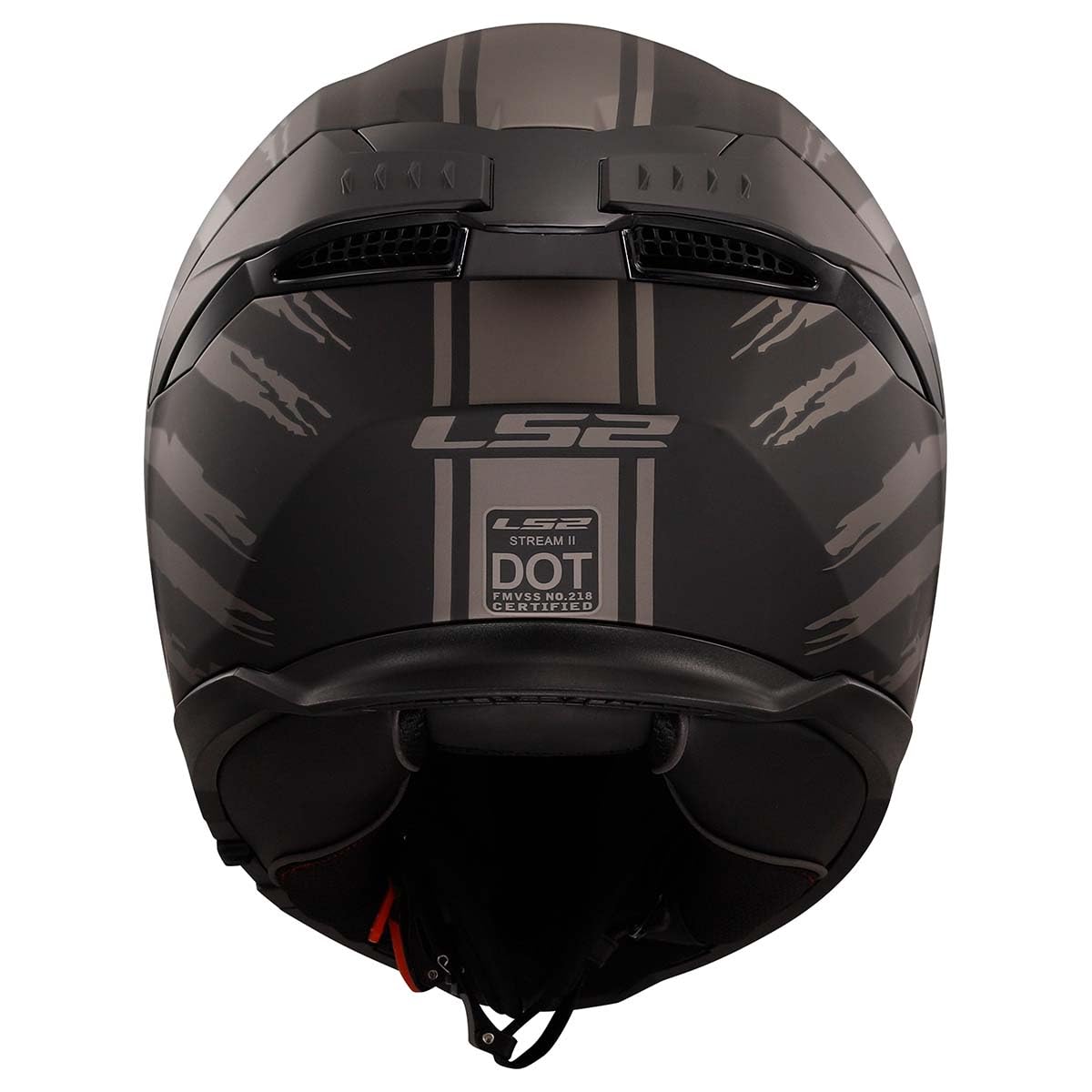 LS2 internal sunshield deployed for quick glare reduction while riding