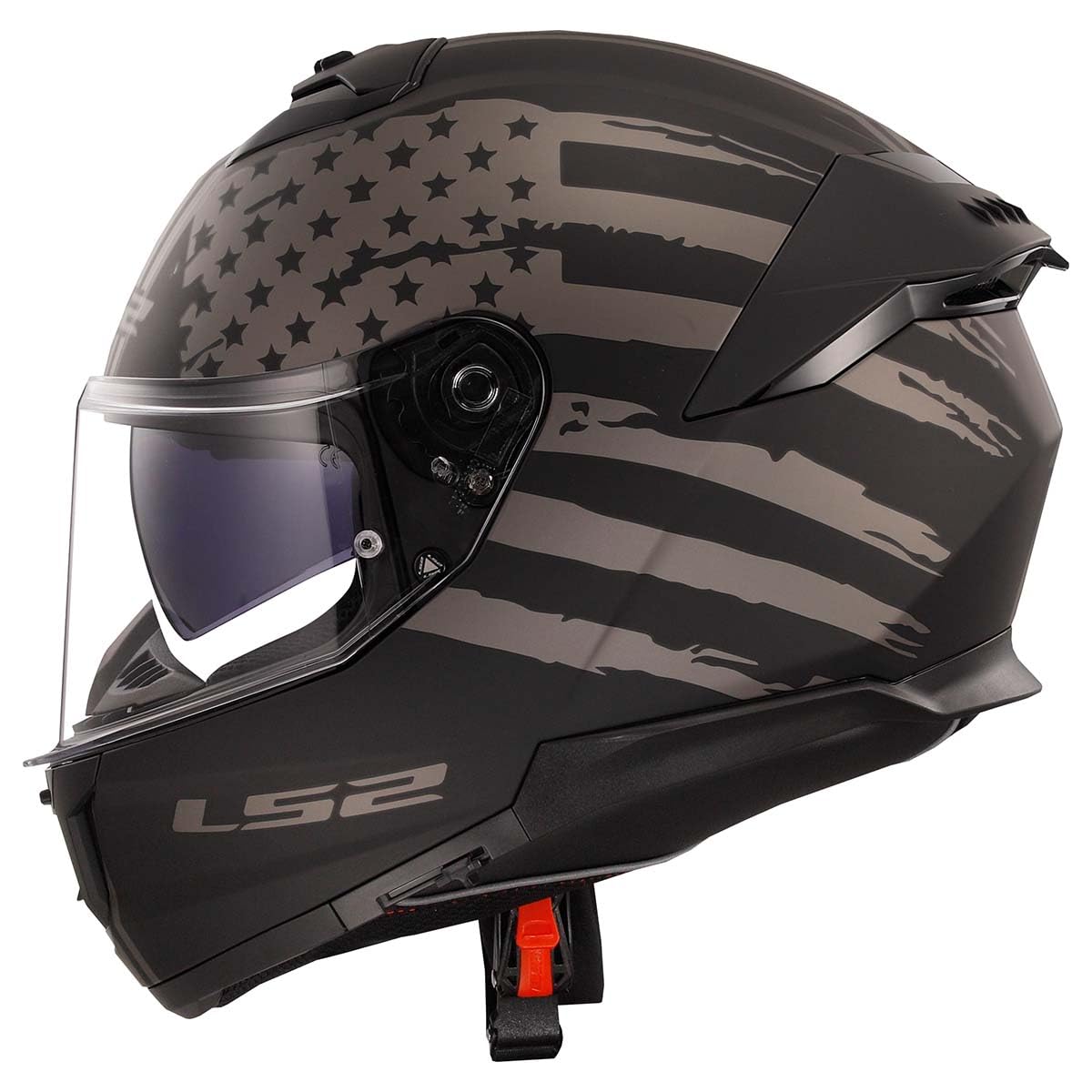 LS2 side profile highlighting sport-styled shell and sleek silhouette benefit