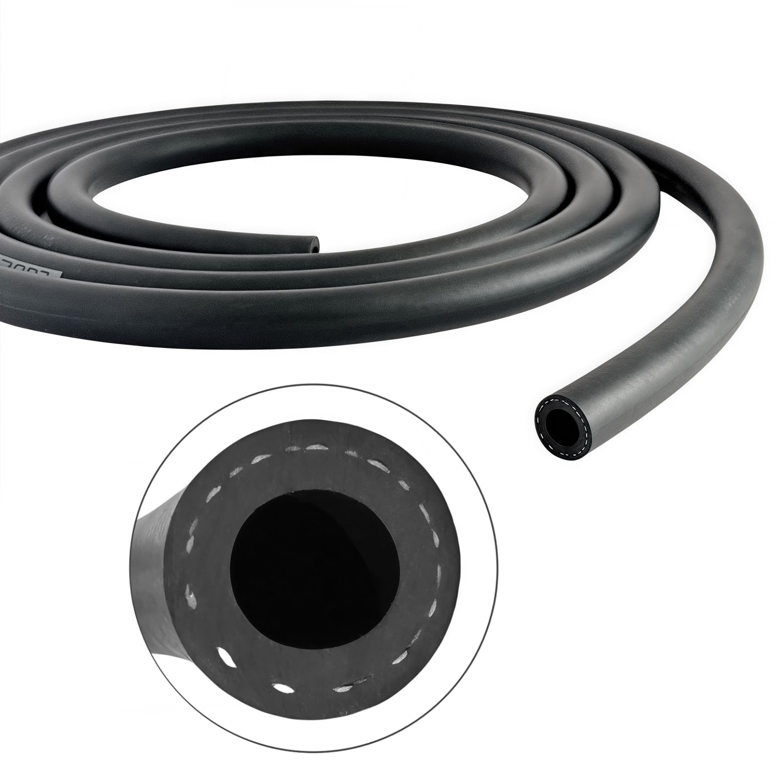 LSDZWORK hose end with clamp and fitting, secure leak-resistant connection