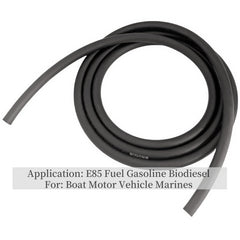 LSDZWORK hose installed on an outboard motor, reliable fuel delivery benefit