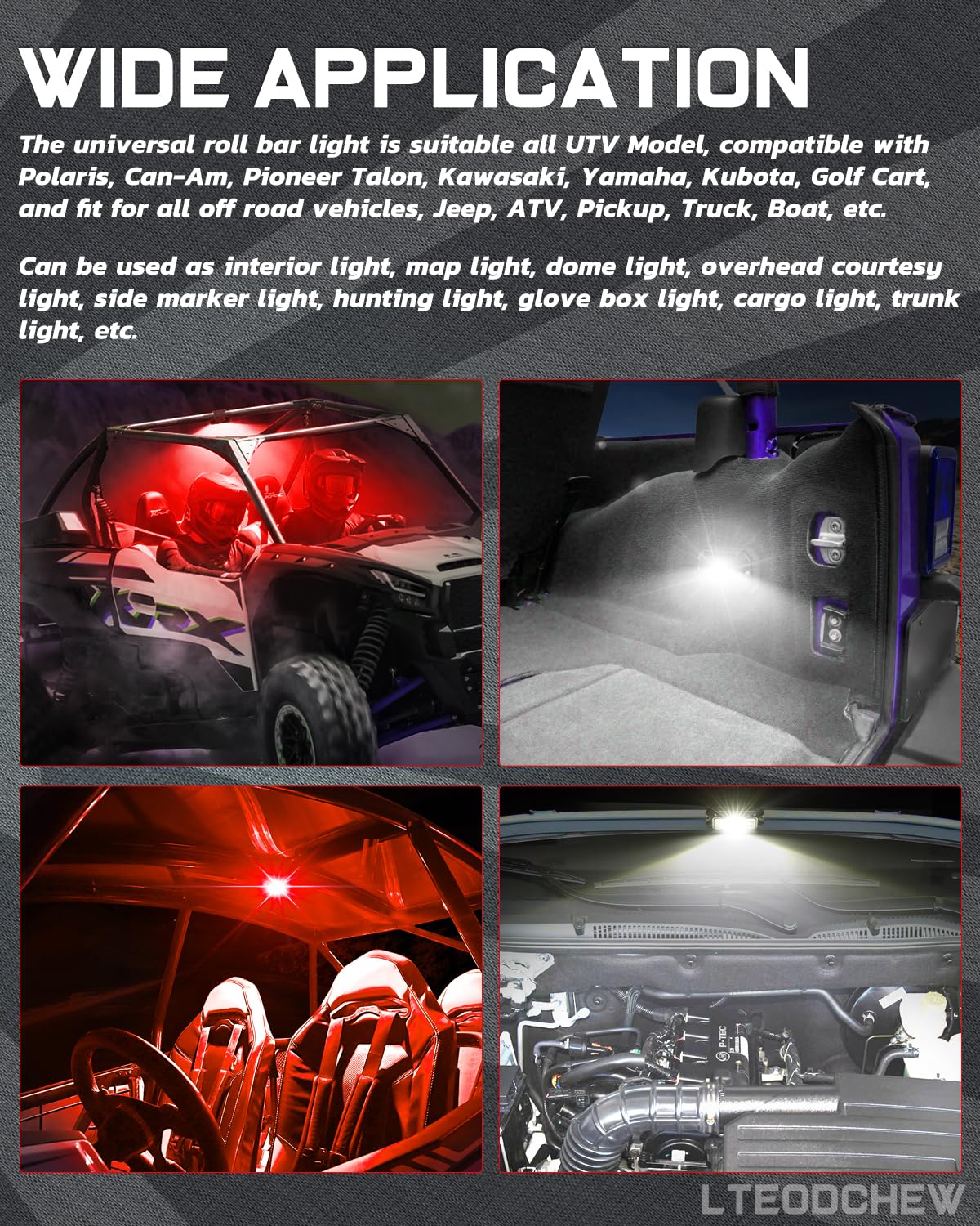 LTEODCHEW red light mode preserving night vision during low-light navigation