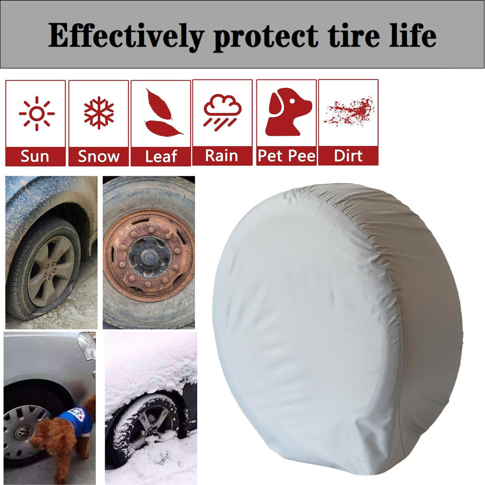 LTMWFH tire cover mounted on trailer spare for secure storage