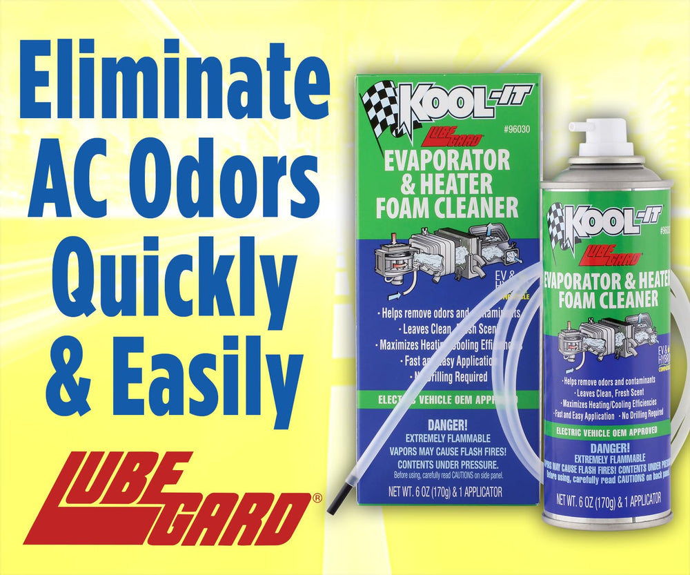Lubegard Kool-It being applied into a vehicle vent to remove contaminants effectively