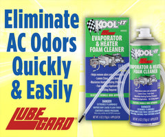 Lubegard Kool-It being applied into a vehicle vent to remove contaminants effectively