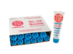 Lubriplate front packaging showing tube and case, ensures consistent assembly lubrication