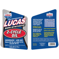 Lucas Oil 10115 pouring into gasoline mix to show compatibility