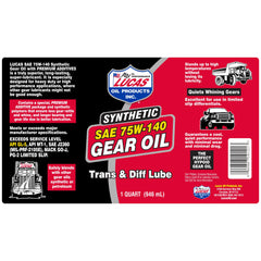 Lucas Oil being applied to a differential showing Lucas Oil protecting gears