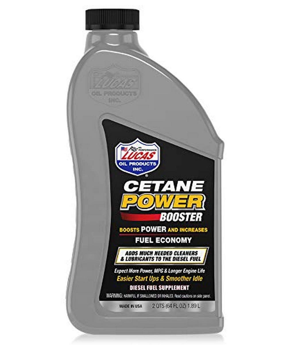 Lucas Oil front view 64oz bottle showing product for improved engine protection