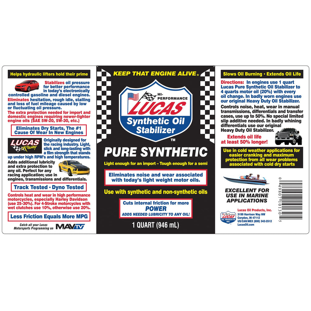 Lucas Oil applied in engine bay demonstrating Lucas Oil protection under load