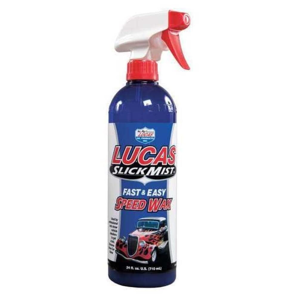 Lucas Oil bottle front view showing label and 24 oz volume for instant paint gloss