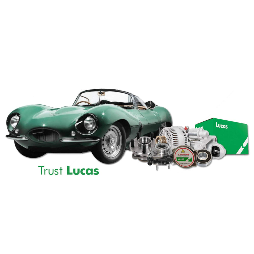 LUCAS starter 3273 side view of mounting flange showing two-bolt pattern for correct installation