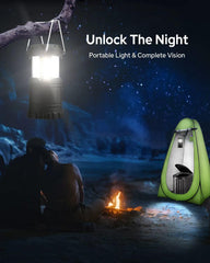 LuckyNov pop-up privacy tent pitched outdoors, providing shade and secure privacy