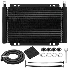 LuckySlycyc front view of transmission cooler showing compact design and improved cooling