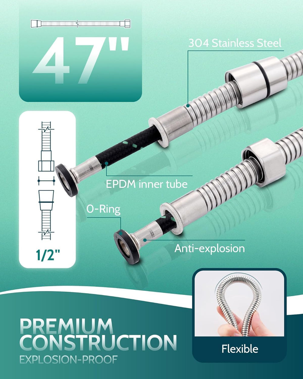 LUFEIDRA lifestyle image of a sprayer being used in bathroom showing versatile cleaning and gentle adjustable water flow