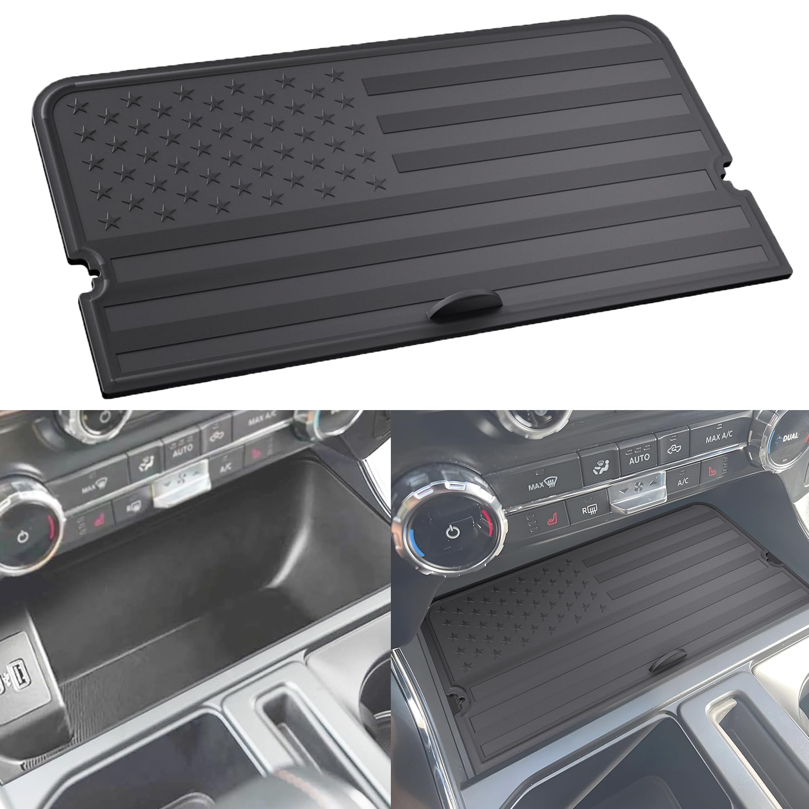 LUGDTIME installed front view showing clean console and hidden storage benefit
