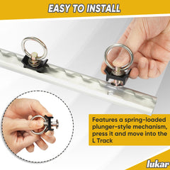 lukar side profile showing zinc-plated stud and aluminum base strength