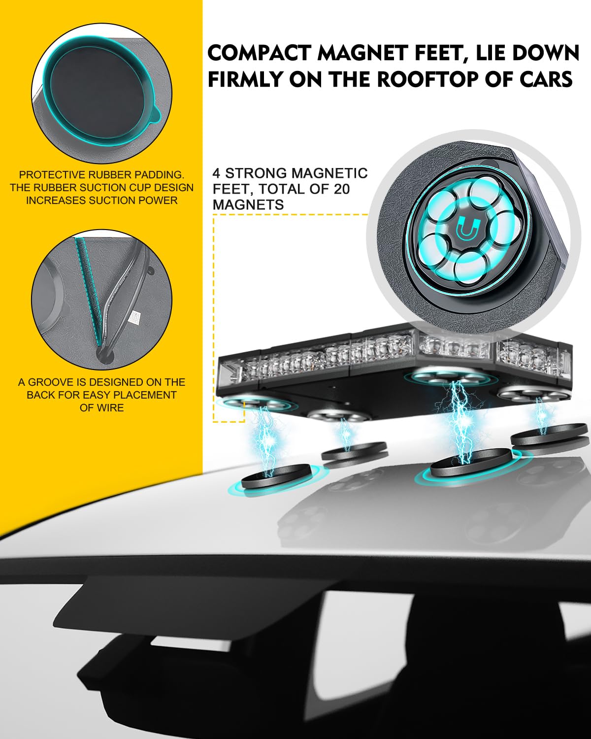 LUMENIX installed on truck rooftop demonstrating quick, tool-free fit