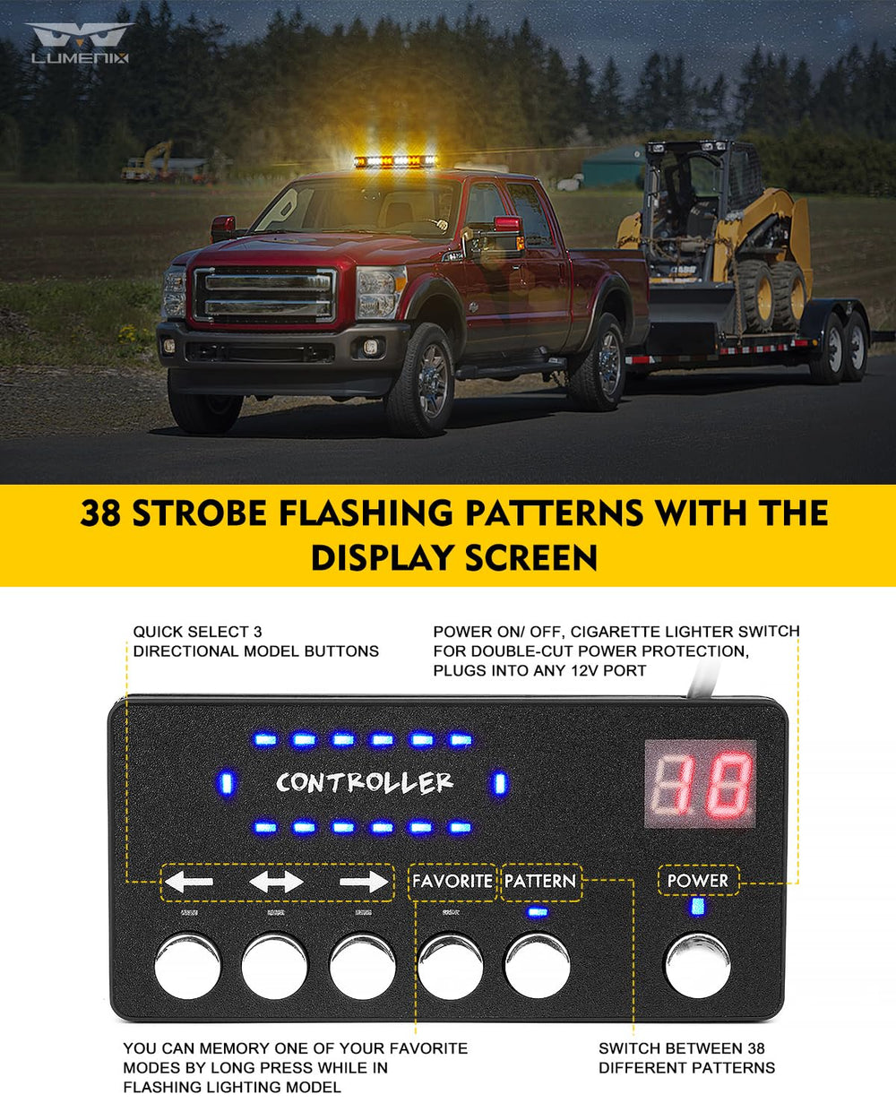 LUMENIX underside magnetic mounts with rubber pads for secure hold