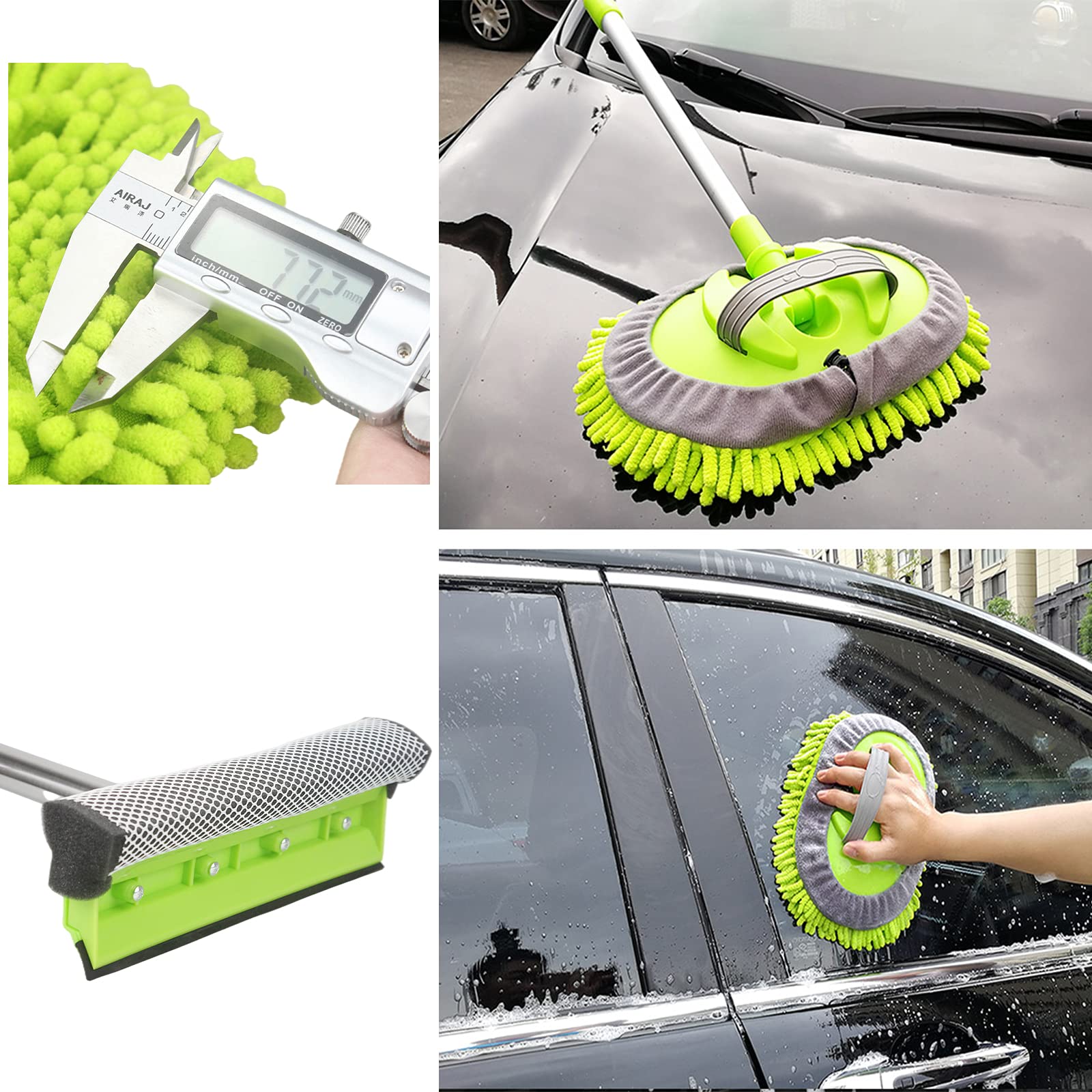 LumiMokki detached mitt and sponge allowing targeted scrubbing