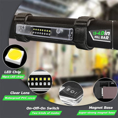 Lumimotor close-up of the on/off switch for quick mode changes and simple control