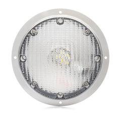 Lumitronics front view showing round surface mount light and bright lens benefit