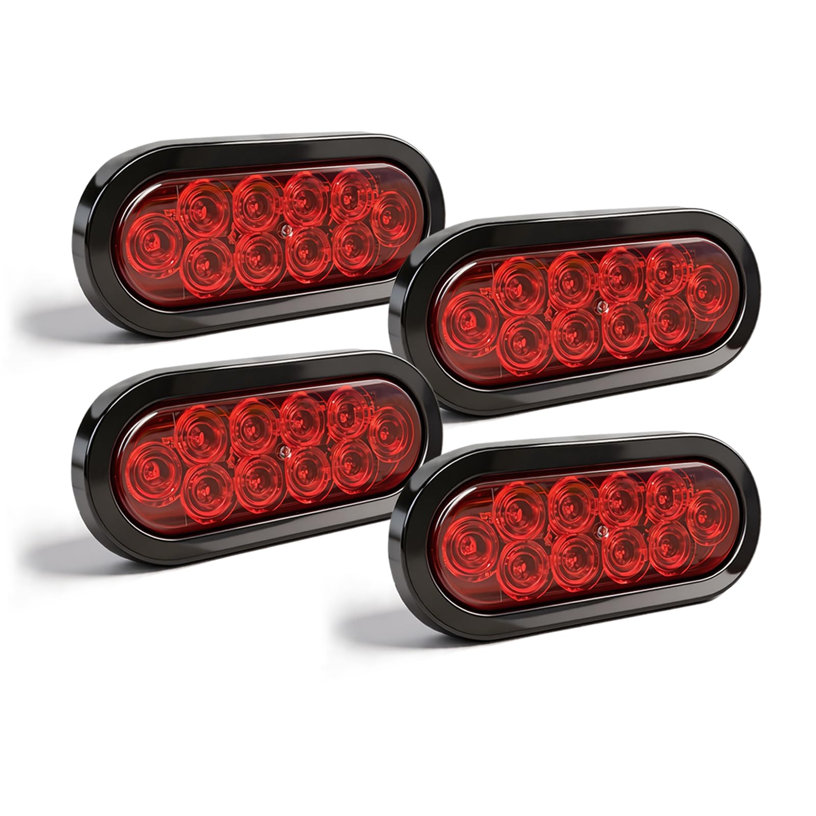 Lumvraneo front oval taillight showing bright LEDs and clear lens benefit improved visibility