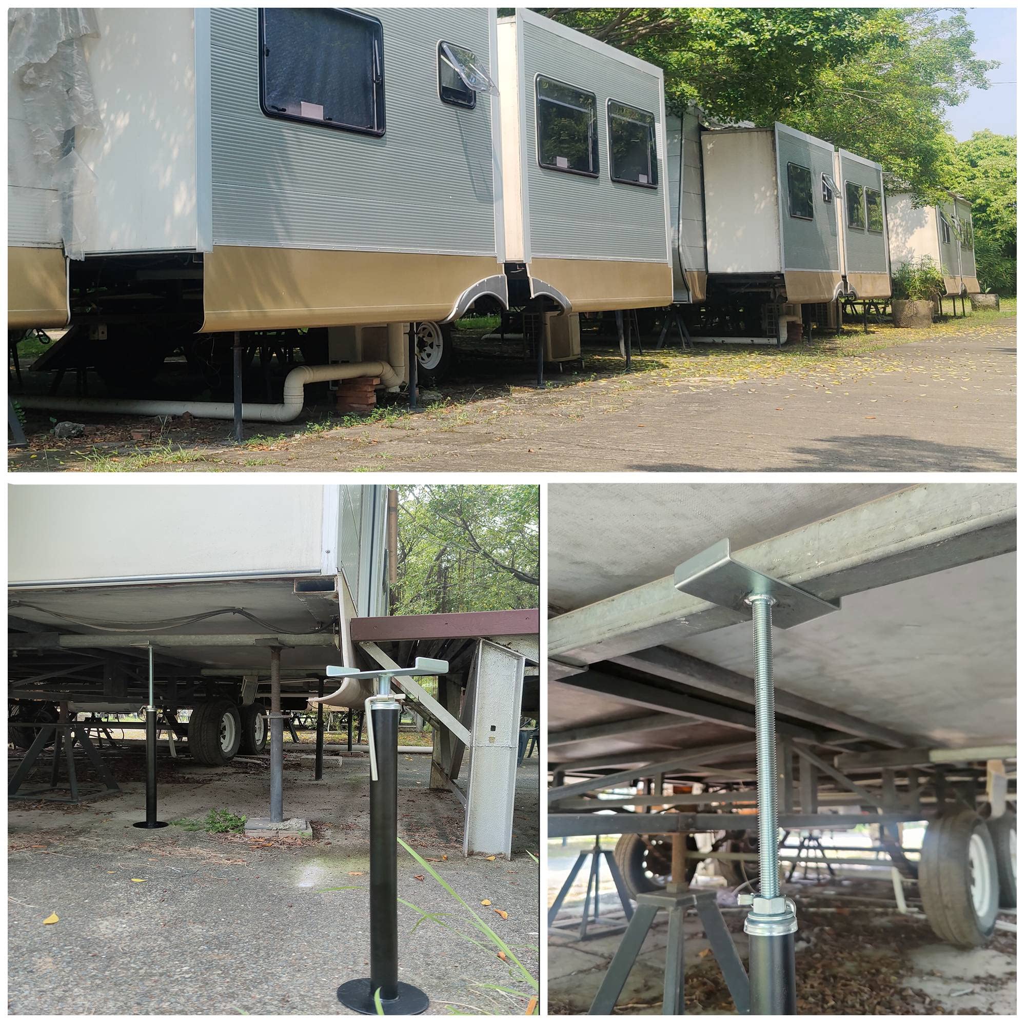 LUSHIH stabilized RV at campsite, showing improved steadiness and user comfort