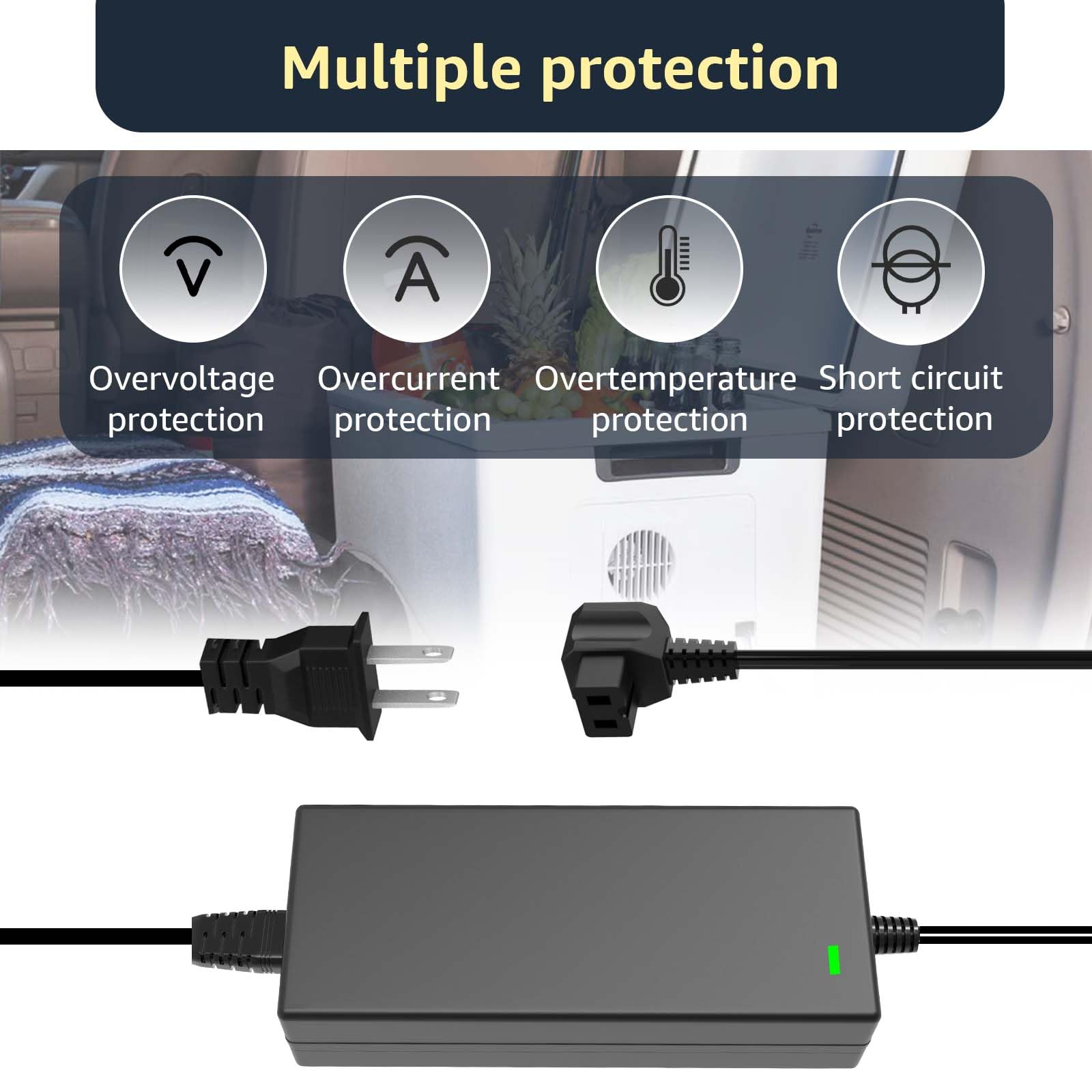 Lusperi adapter full cable view illustrating generous length for flexible placement