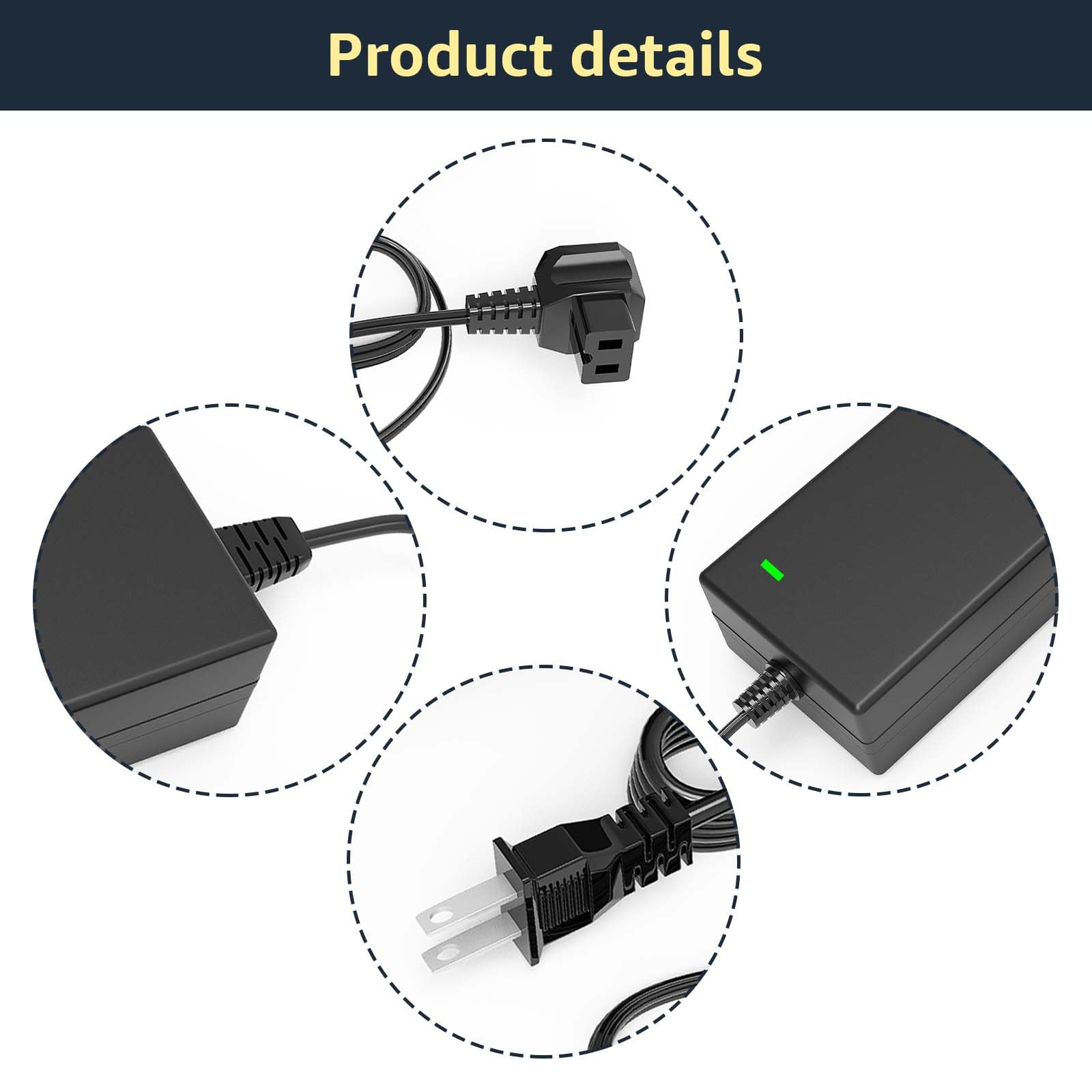 Lusperi adapter connected to a portable fridge demonstrating compatibility and convenience
