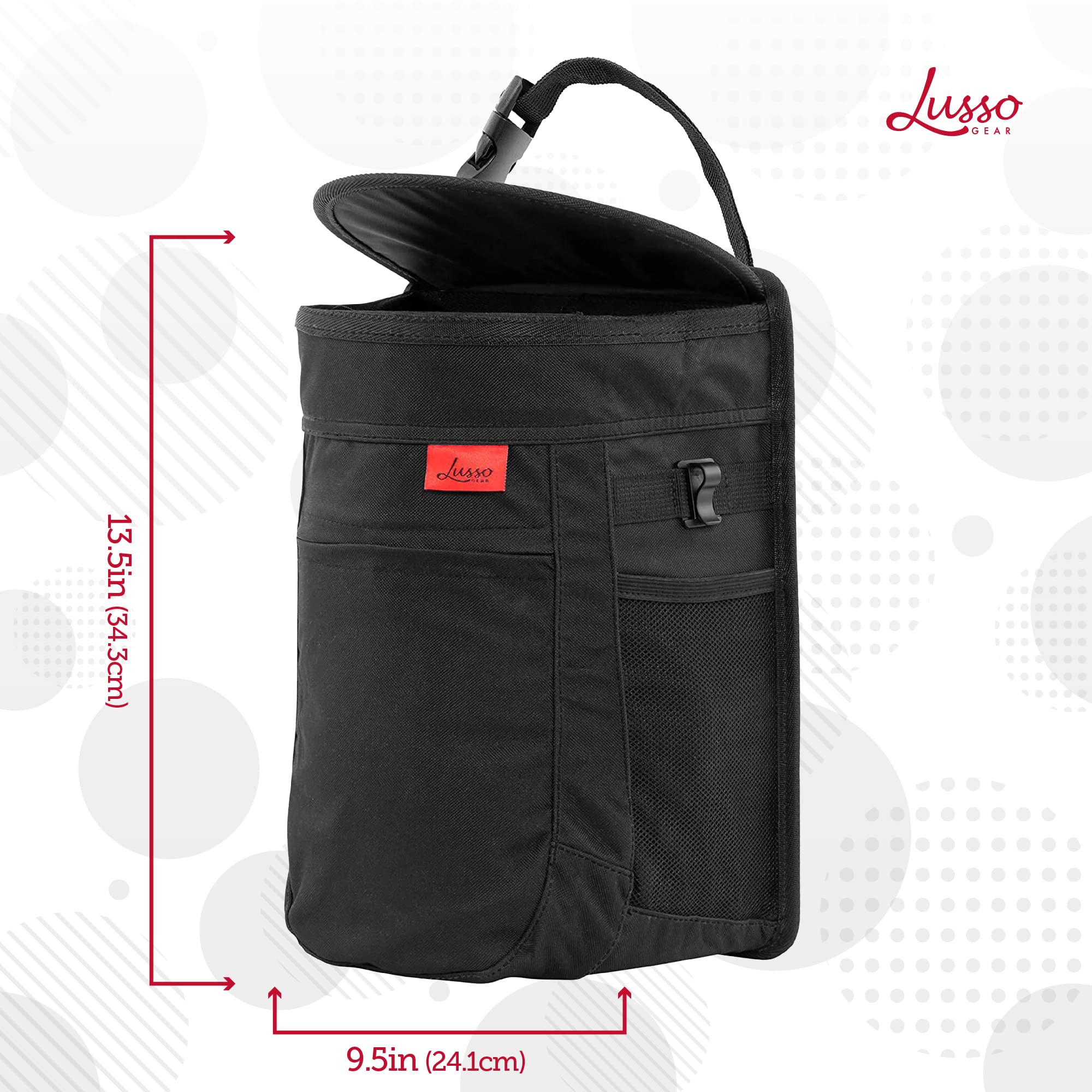Lusso Gear two-pack installed in backseat offering full-cabin waste coverage