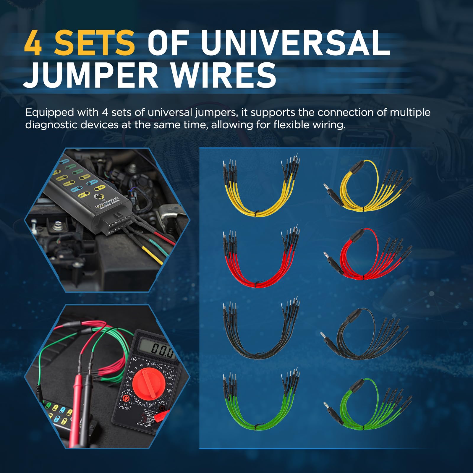 LUTIFIX universal wire jumpers array for simultaneous tool connections