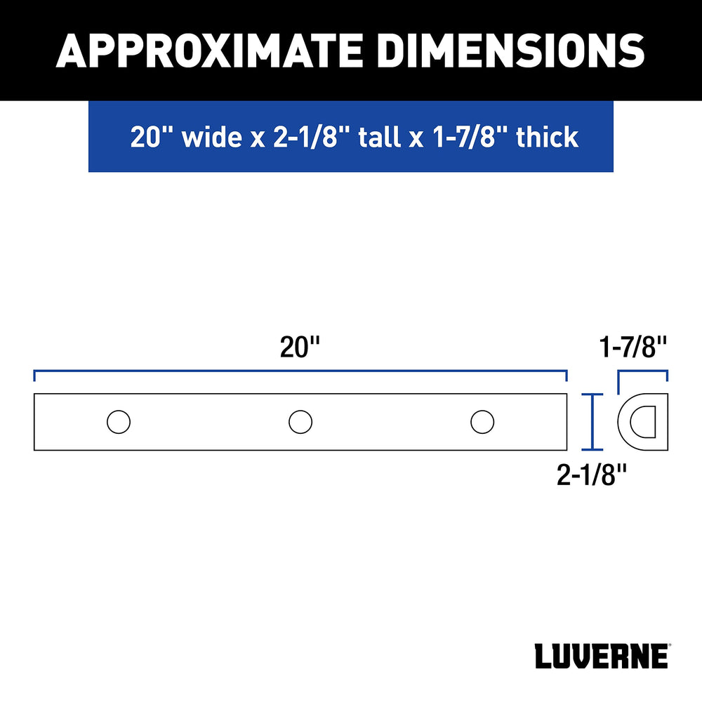 LUVERNE close-up rubber texture and pre-drilled holes for easy mounting
