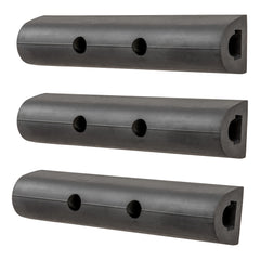 LUVERNE front view of three bumper strips showing compact protection