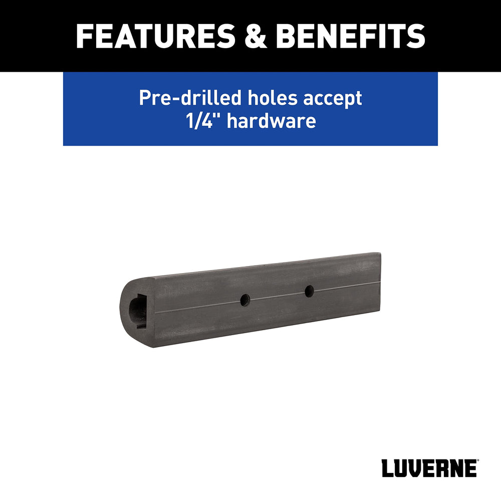 LUVERNE bumper strip protecting a truck at a loading dock, reducing damage