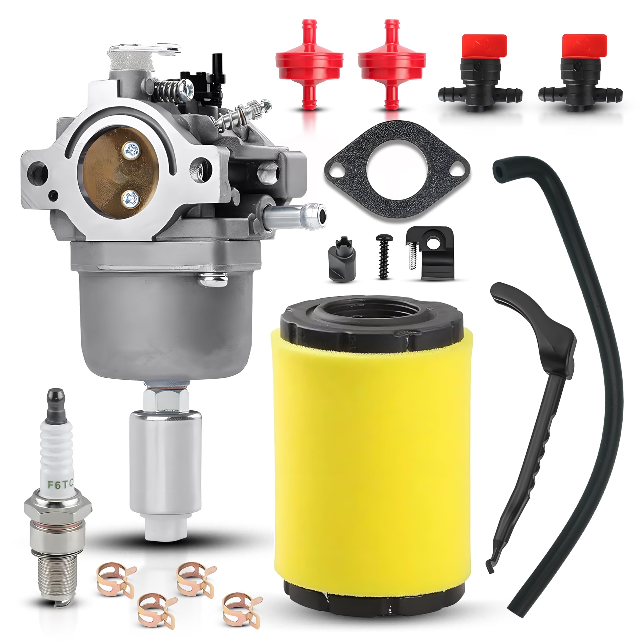 LUX5CPCAR front view showing carburetor fit and benefit of reliable starts