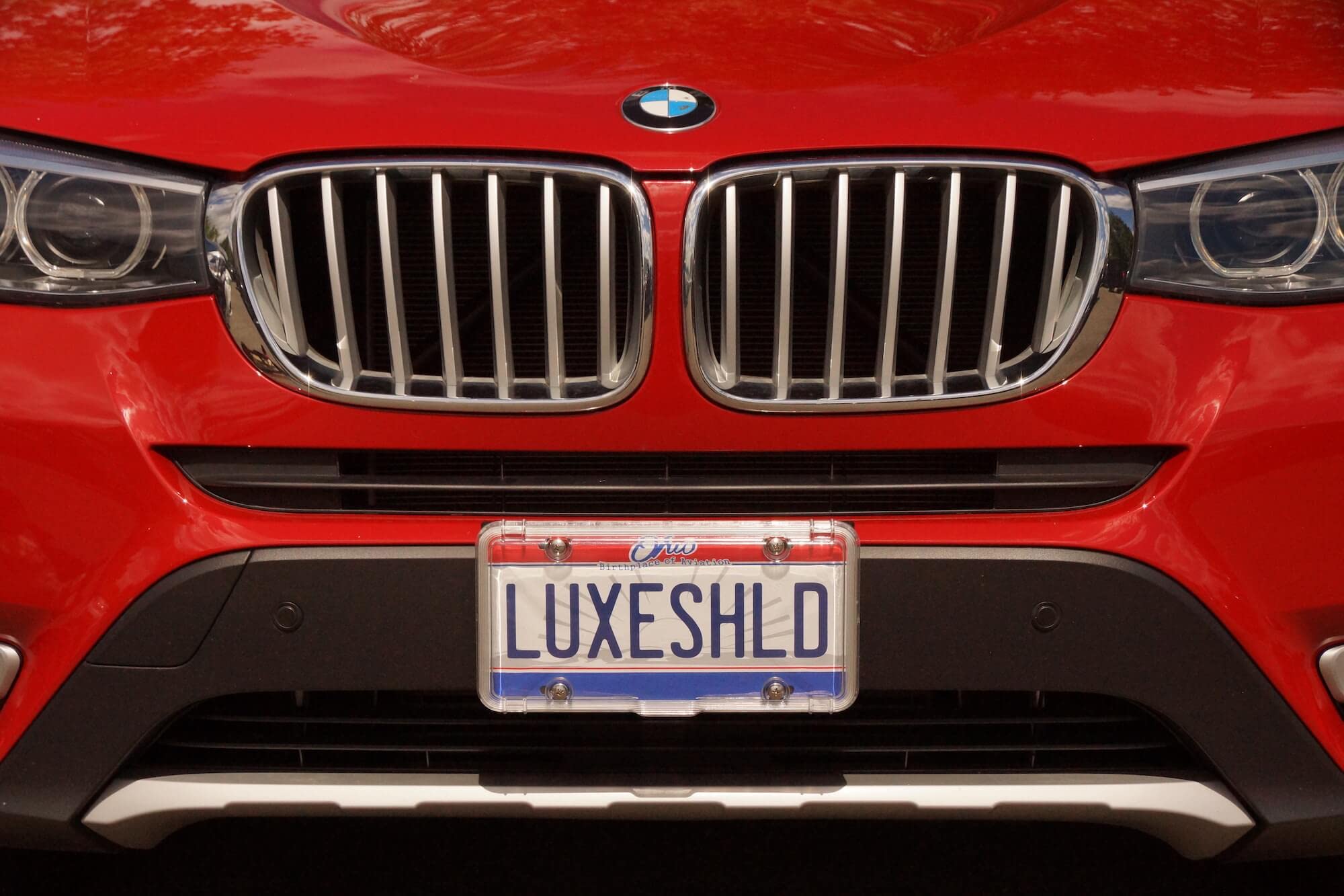 Luxe Shield side profile highlighting crystal clarity and durable polycarbonate sheen