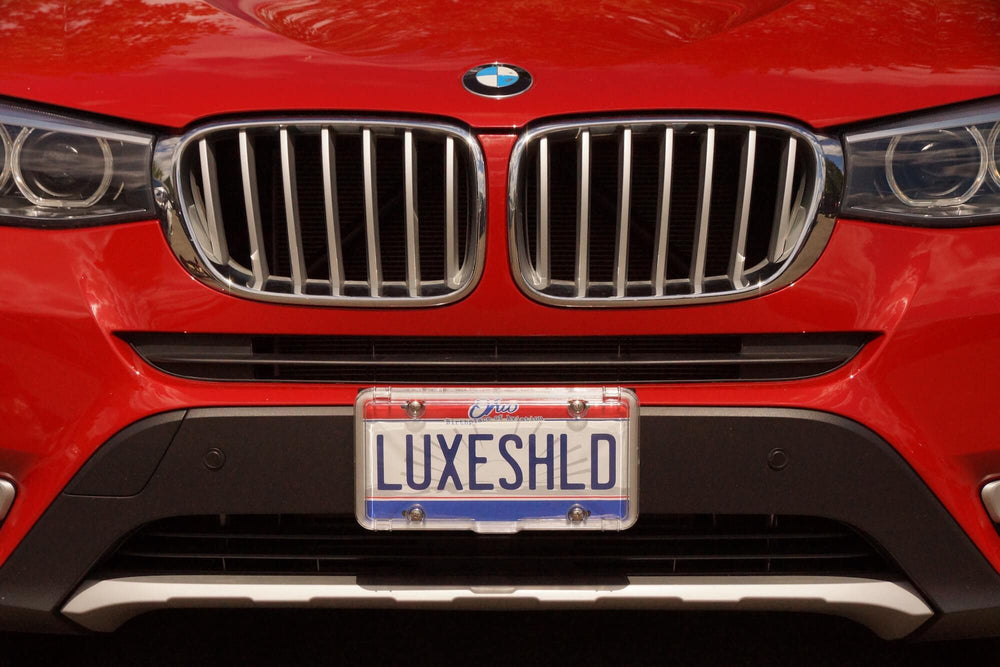 Luxe Shield side profile highlighting crystal clarity and durable polycarbonate sheen