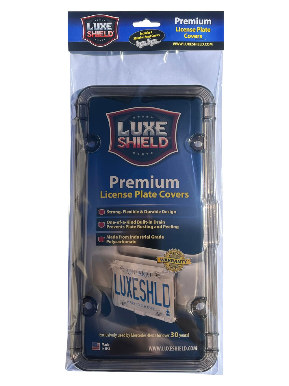 Luxe Shield stainless screws and hardware for corrosion resistance