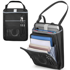 LUXJA front view showing organizer on seat, keeps car tidy