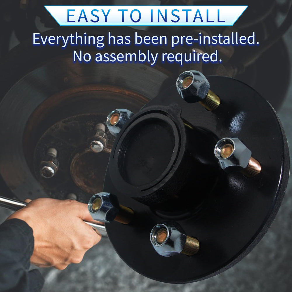 LUXTRKSTO dust cap and included hardware laid out for complete replacement convenience