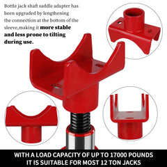 LVACODV adapter on 4-inch axle beside ruler to show size and scale