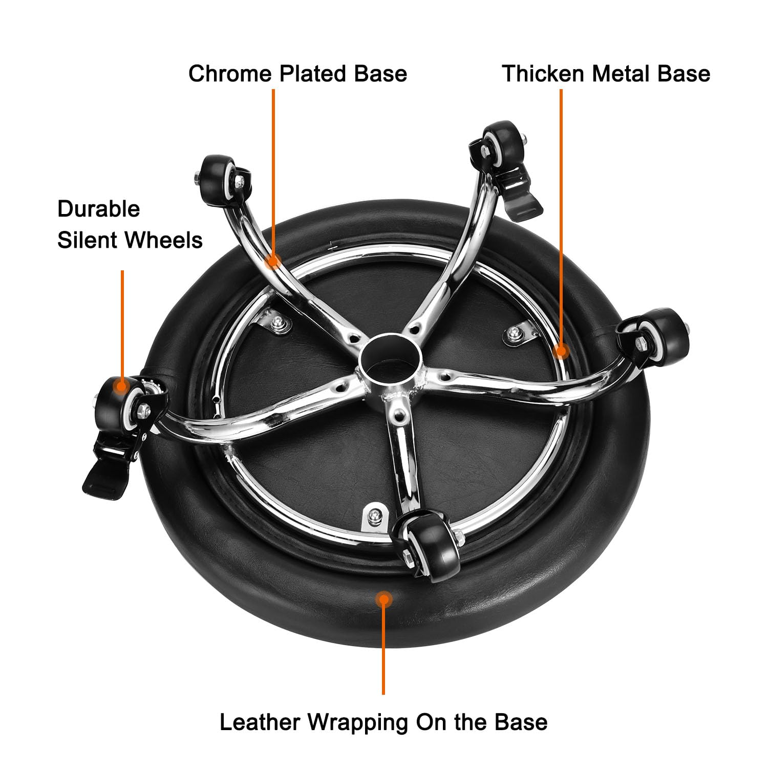 LWADALN sturdy metal frame and five-leg base demonstrating heavy-duty strength