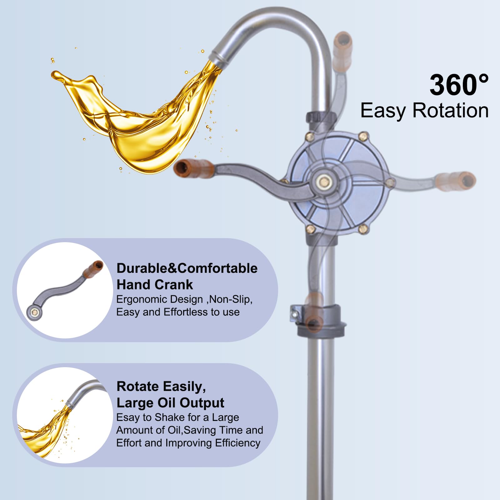 LYCARESUN outlet U-shaped pipe with metal lock for controlled, leak-reduced flow