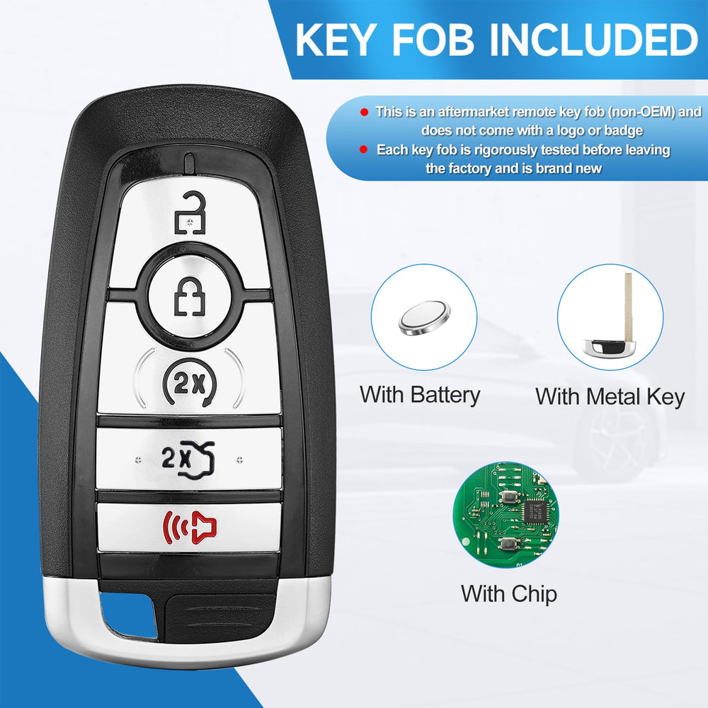 LYFUCESS key placed in car console demonstrating compatibility with Ford interiors benefit