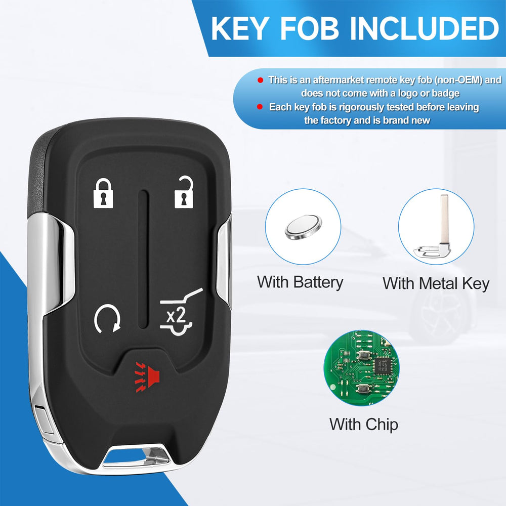 LYFUCESS key fob near a GMC door showing restored remote entry convenience