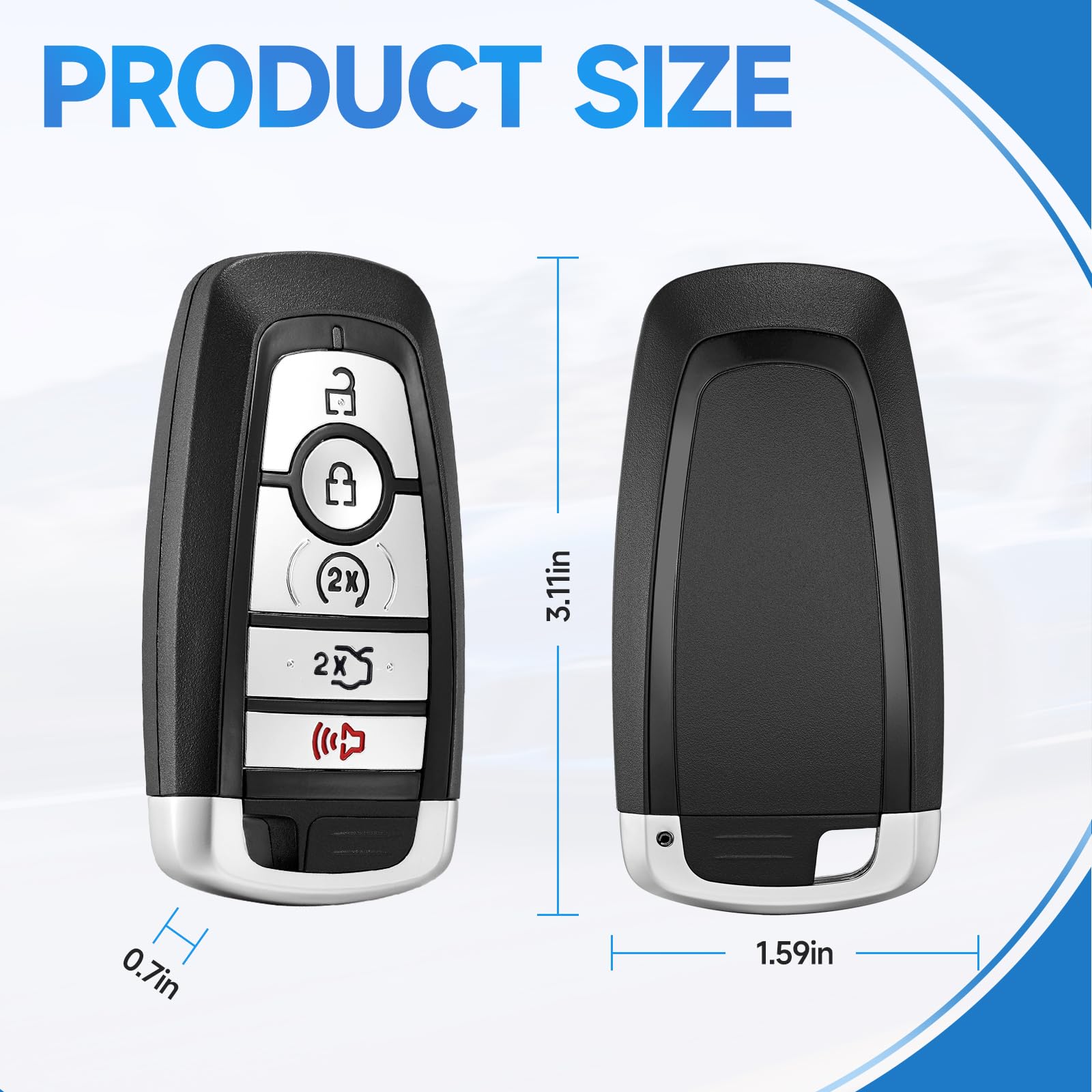 LYFUCESS side profile showing slim casing for easy pocket carry benefit