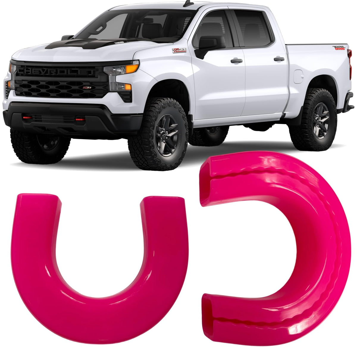 LYHCETVEX front view on Silverado showing seamless OEM-style finish and improved curb appeal