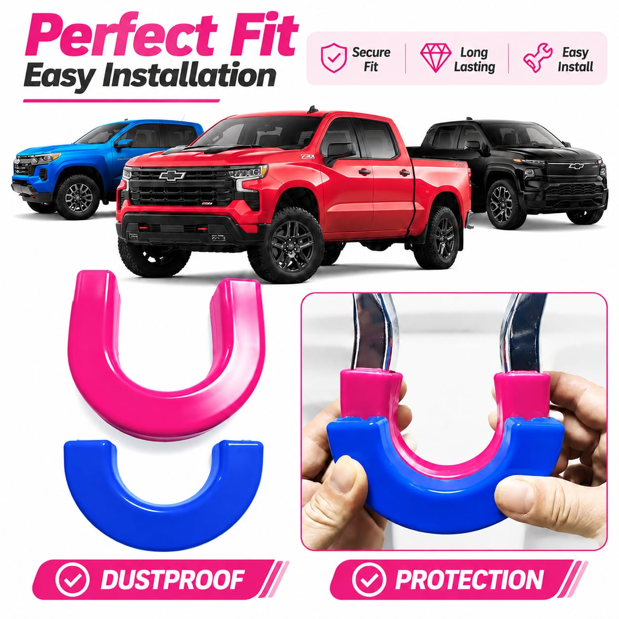 LYHCETVEX lifestyle shot on truck in scenic drive conveying style and everyday protection