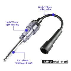 LYHLYA clear housing close-up showing replaceable bulb and durability